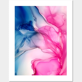 Pink Fused - Abstract Alcohol Ink Art Posters and Art